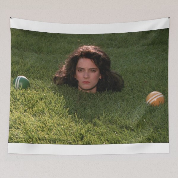 Item preview, Heathers (1998) Veronica Sawyer Winona Ryder sticker mask poster designed and sold by Dorothy Medlin.