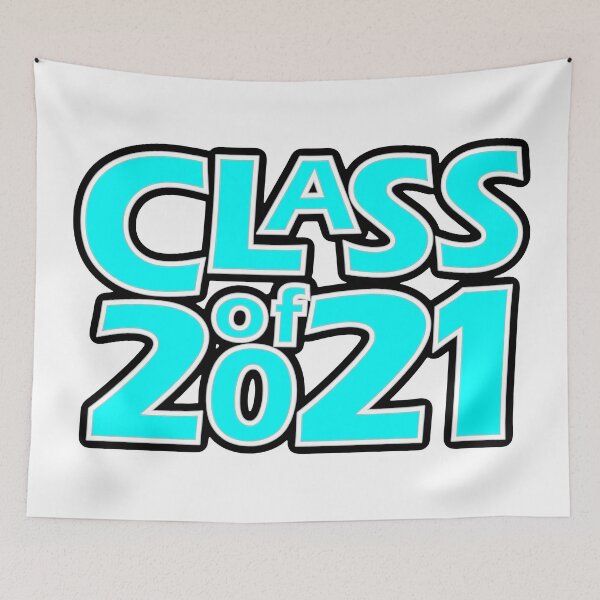Item preview, Grad Class of 2021 Light Blue with a White Border designed and sold by gkillerb.