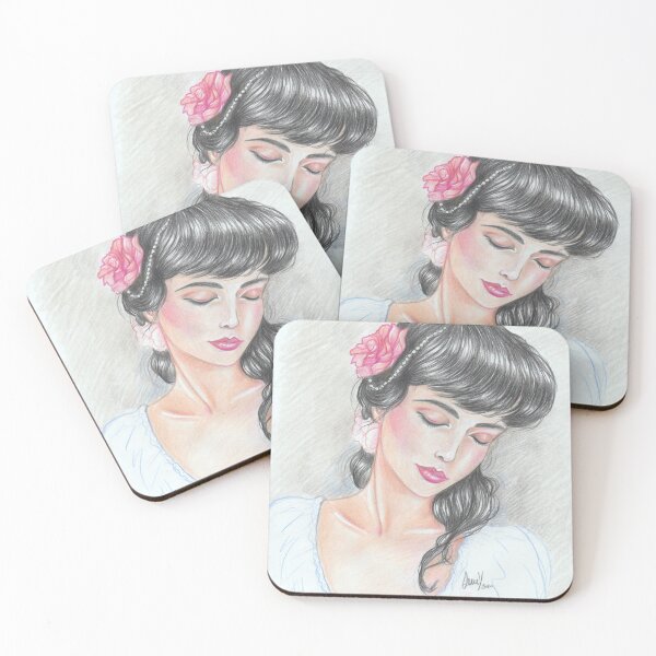Item preview, Pearls and roses designed and sold by ombradellaluna.