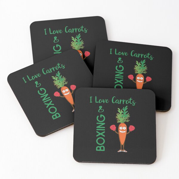 Item preview, I Love Carrots & Boxing Kickboxing Funny Carrot Boxer Veggie Gift designed and sold by FunnySunny T-Shirts.