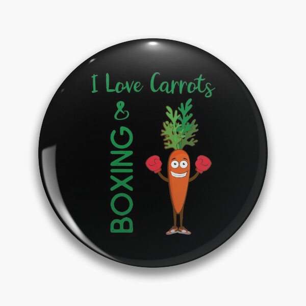 Item preview, I Love Carrots & Boxing Kickboxing Funny Carrot Boxer Veggie Gift designed and sold by FunnySunny T-Shirts.