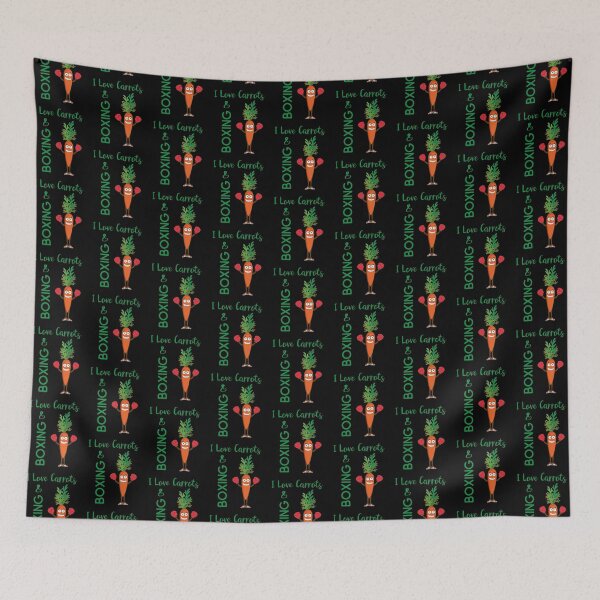 Item preview, I Love Carrots & Boxing Kickboxing Funny Carrot Boxer Veggie Gift designed and sold by FunnySunny T-Shirts.