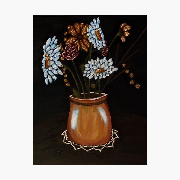 Flower Painting Photographic Print