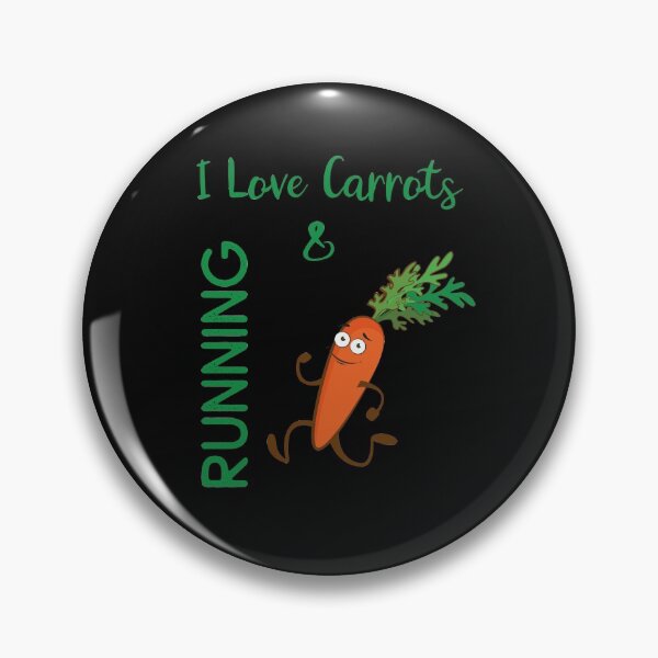 Item preview, I Love Carrots & Running Runner Vegan Veggie Funny Marathon Runners Gift designed and sold by FunnySunny T-Shirts.