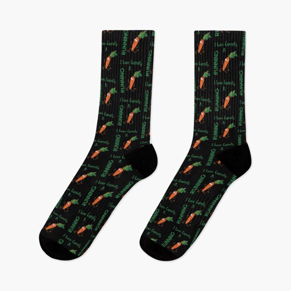 Item preview, I Love Carrots & Running Runner Vegan Veggie Funny Marathon Runners Gift designed and sold by FunnySunny T-Shirts.