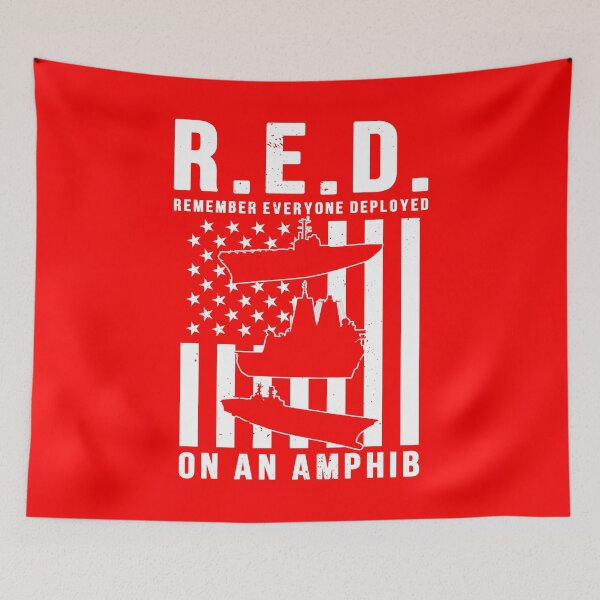Item preview, RED Friday Remember Everyone Deployed on an Amphib designed and sold by Gold Wings Tees.