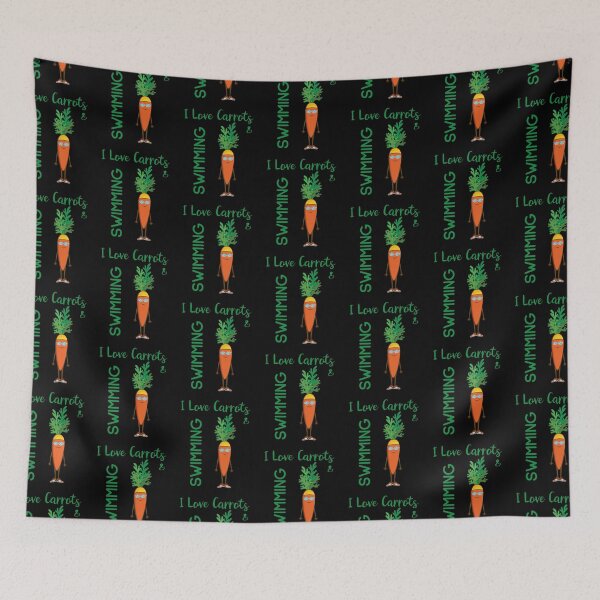Item preview, I Love Carrots & Swimming - Swim Lovers Divers Vegan Gift Funny Carrot Swimmer designed and sold by FunnySunny T-Shirts.