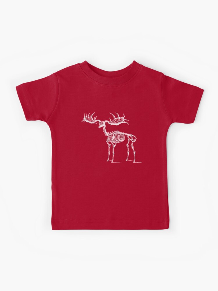 Moose Skeleton T Shirt design Kids T-Shirt by Bellesouth Studio - Fine Art  America