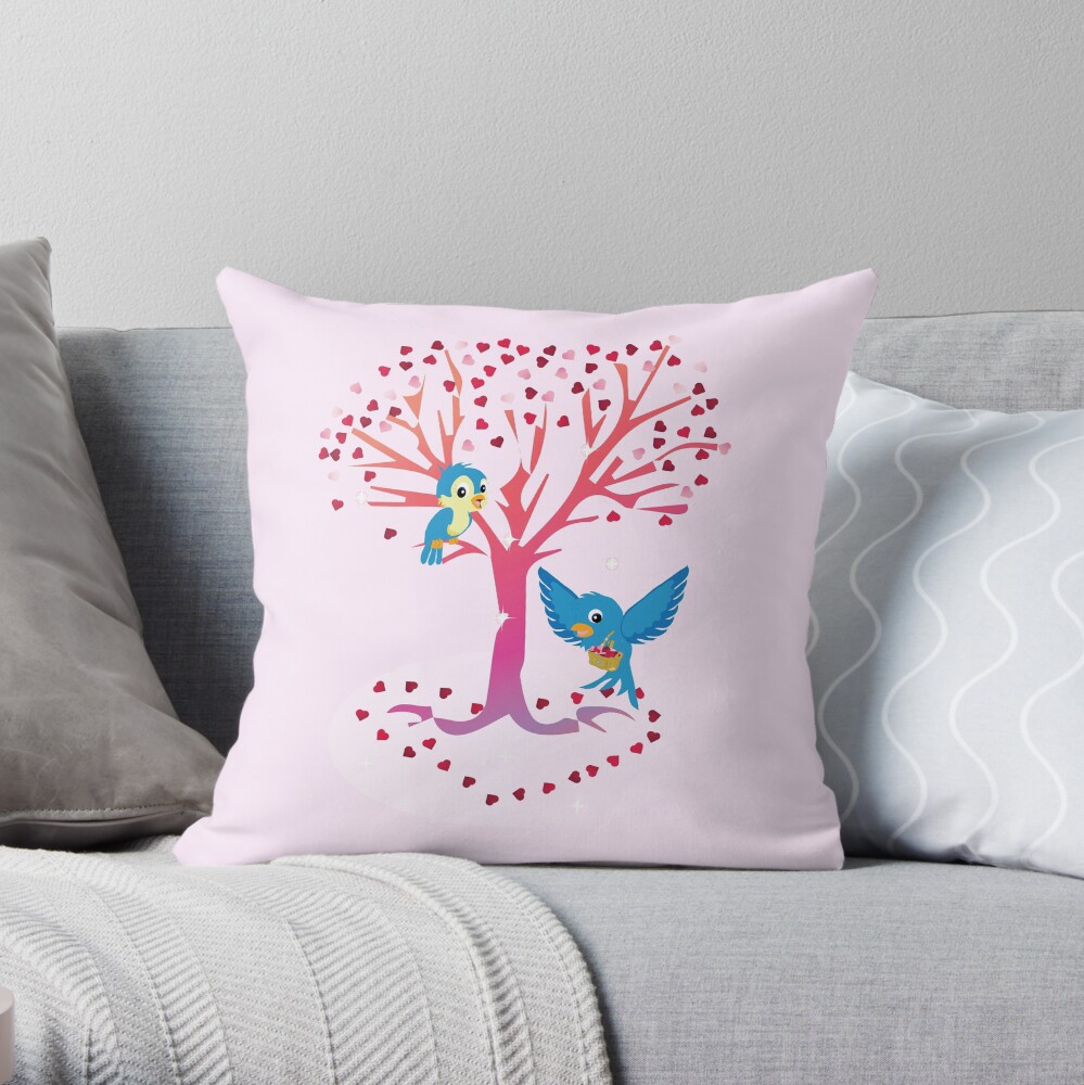 Sugarsnap-The Valentine Card Fairy Friends™ Throw Pillow