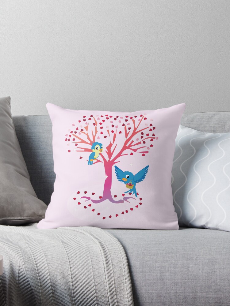 Thumbnail 1 of 4, Pillow, Sugarsnap-The Valentine Card Fairy Friends™ designed and sold by TeelieTurner.
