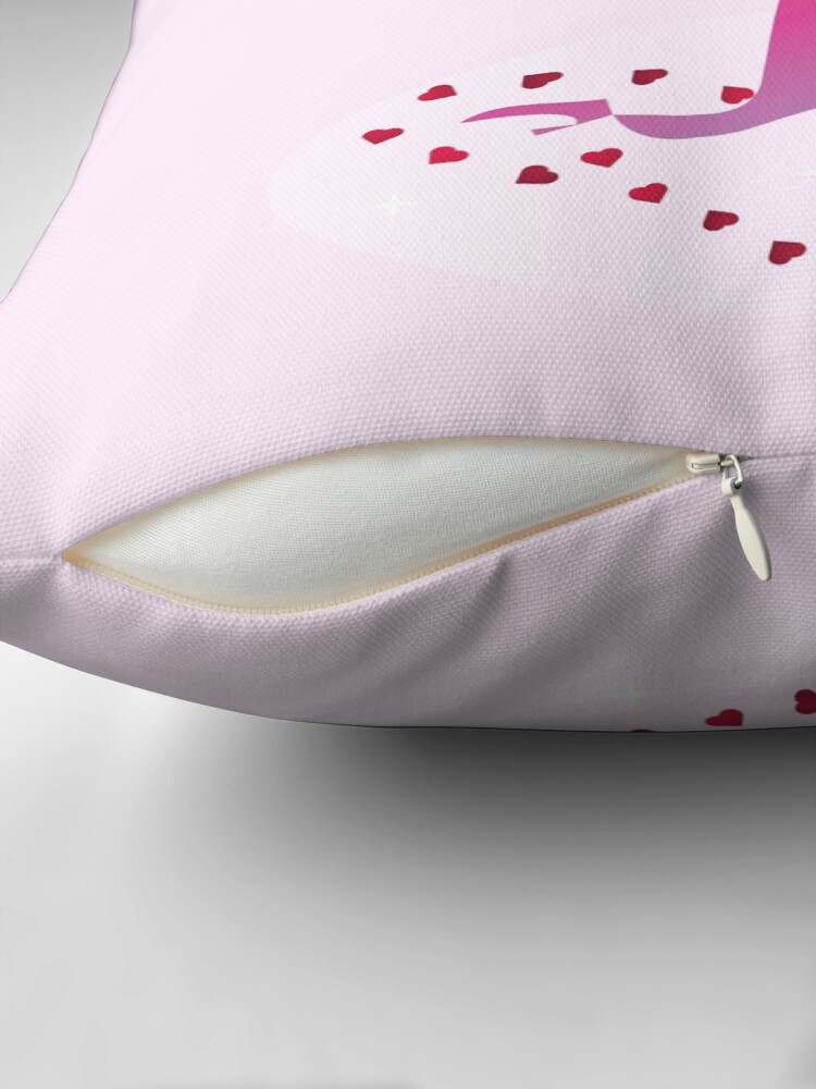Thumbnail 2 of 4, Pillow, Sugarsnap-The Valentine Card Fairy Friends™ designed and sold by TeelieTurner.