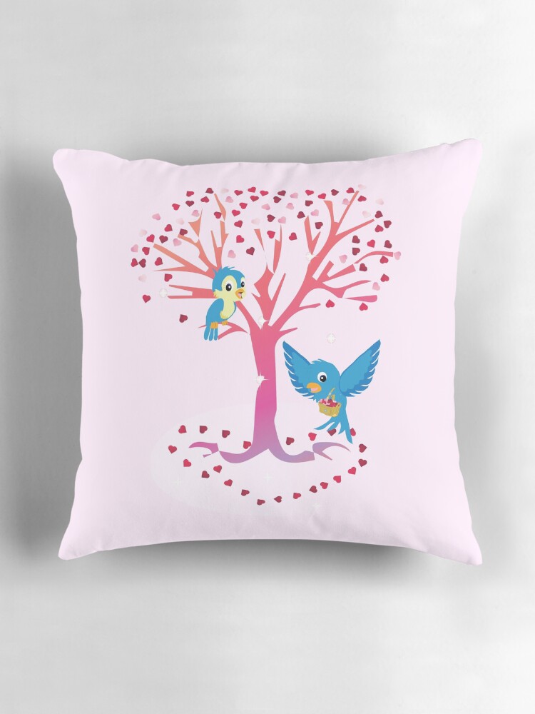 Thumbnail 3 of 4, Pillow, Sugarsnap-The Valentine Card Fairy Friends™ designed and sold by TeelieTurner.