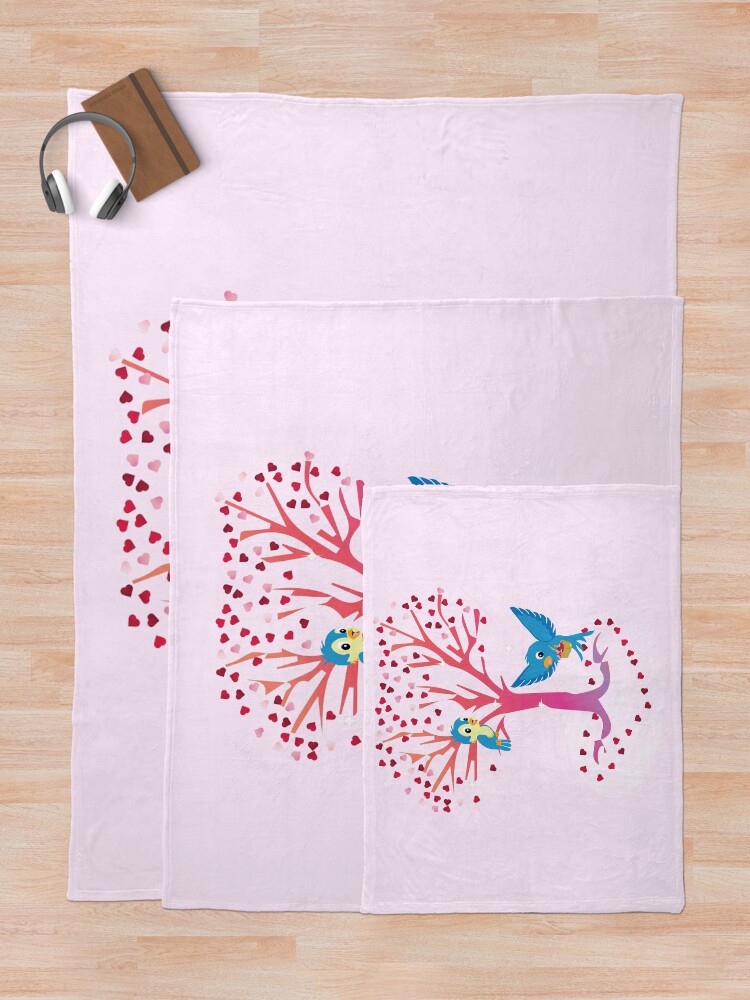 Thumbnail 5 of 6, Throw Blanket, Sugarsnap-The Valentine Card Fairy Friends™ designed and sold by TeelieTurner.
