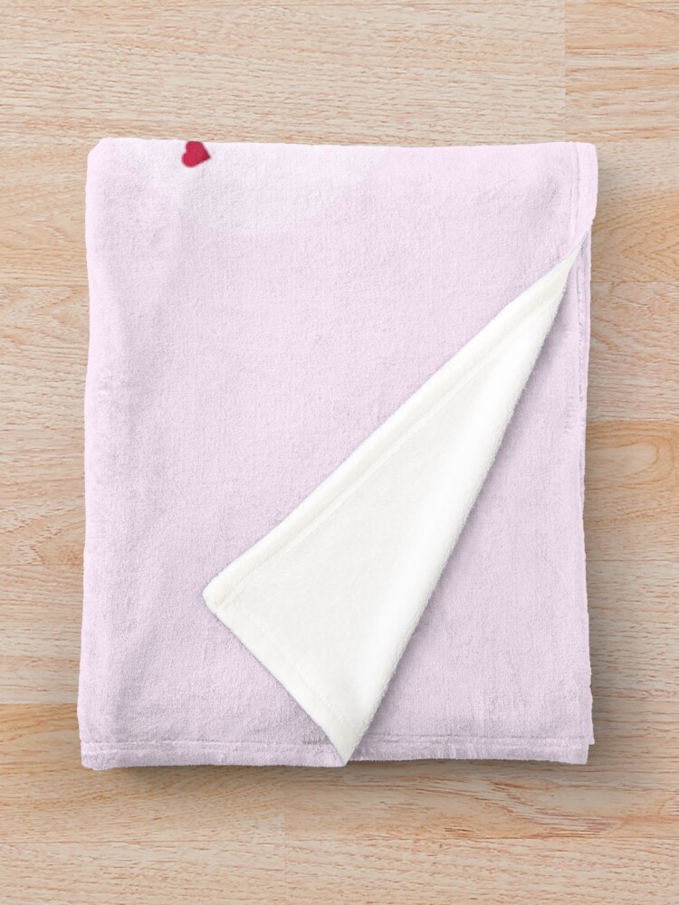 Thumbnail 3 of 6, Throw Blanket, Sugarsnap-The Valentine Card Fairy Friends™ designed and sold by TeelieTurner.