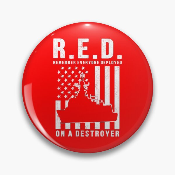 Item preview, RED Friday Remember Everyone Deployed on a Destroyer designed and sold by Gold Wings Tees.