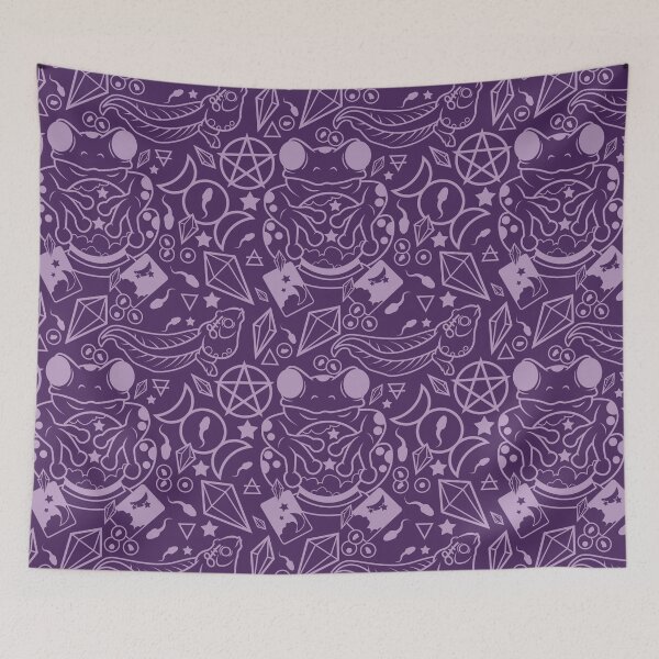 Artikelvorschau, Froggy Fortune Pattern (lila) entworfen und verkauft von spazzynewton.