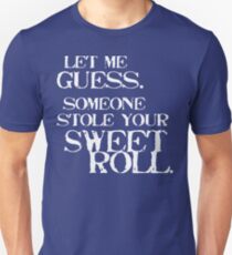 Sweetroll 1 White für tiefhalsige Slim Fit T-Shirt
