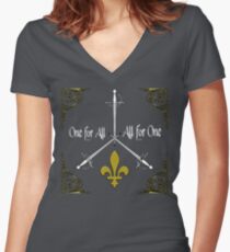 Three Musketeers - Trinity Women's Fitted V-Neck T-Shirt