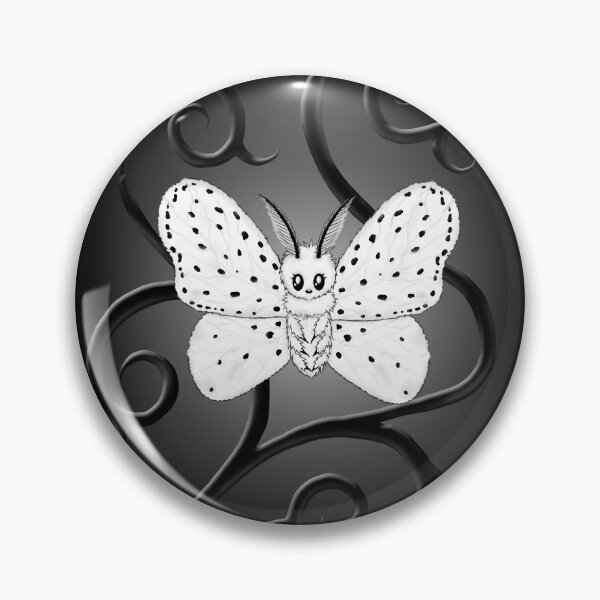 Item preview, cute white Tigermoth designed and sold by Pezi-Creation.