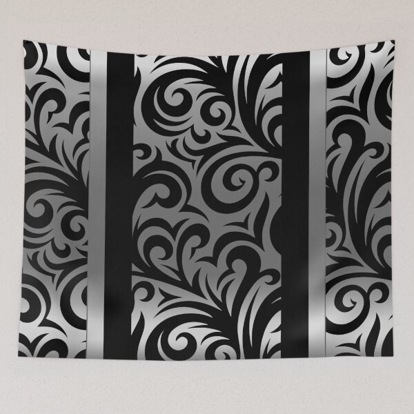 Item preview, Black and Silver Swirl Pattern designed and sold by DonnaSiggy.