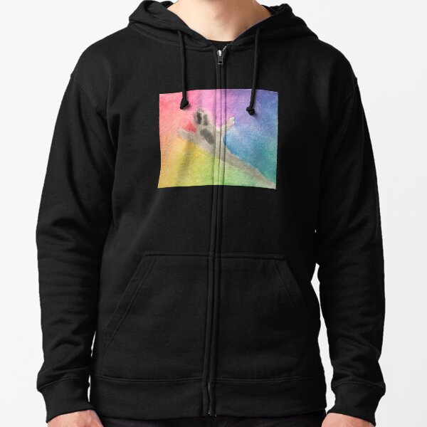 Rainbow ghost hoodie hot sale