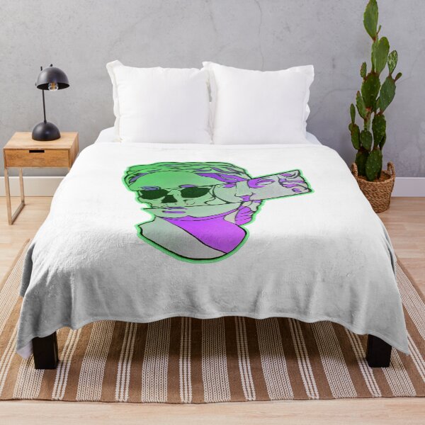 Item preview, Purple & Green Skull Sculpture designed and sold by LadyMayDesigns9.