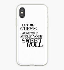 Sweetroll 1 Black für tiefhalsige iPhone-Hülle & Cover
