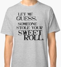 Sweetroll 1 Black for low necked Classic T-Shirt