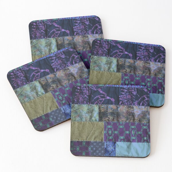 Item preview, Dark blue textiles, mixed media, fiber artist designed and sold by djrunnels.