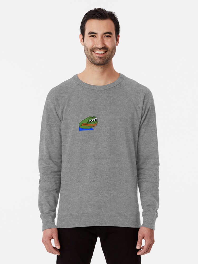 Sadge Twitch Emote Lightweight Sweatshirt By Mattysus Redbubble The emote is commonly used as a reaction to convey sadness or depression in chats on twitch, but also appears in memes and a form of copypasta elsewhere online. redbubble