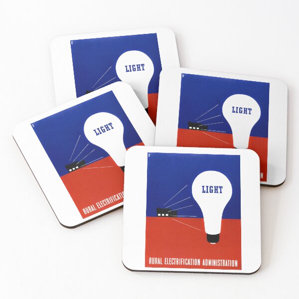 Item preview, LIGHT - Rural Electrification Administration Print - Circa 1940 designed and sold by warishellstore.