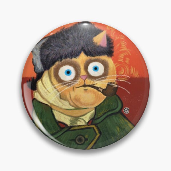 Item preview, Cat with Bandaged Ear and Pipe designed and sold by jrock1184.