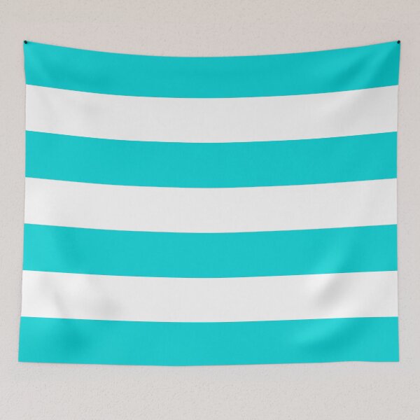 Item preview, White and turquoise stripe pattern designed and sold by IoanaHraball.