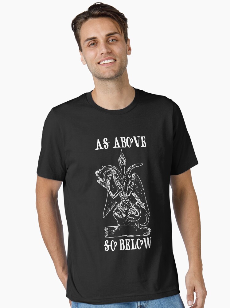 Baphomet T-Shirt Goat Satan Black Magic Lucifer Occult Tee Baphomet T-Shirt Goat Satan Black Magic Lucifer Occult Tee