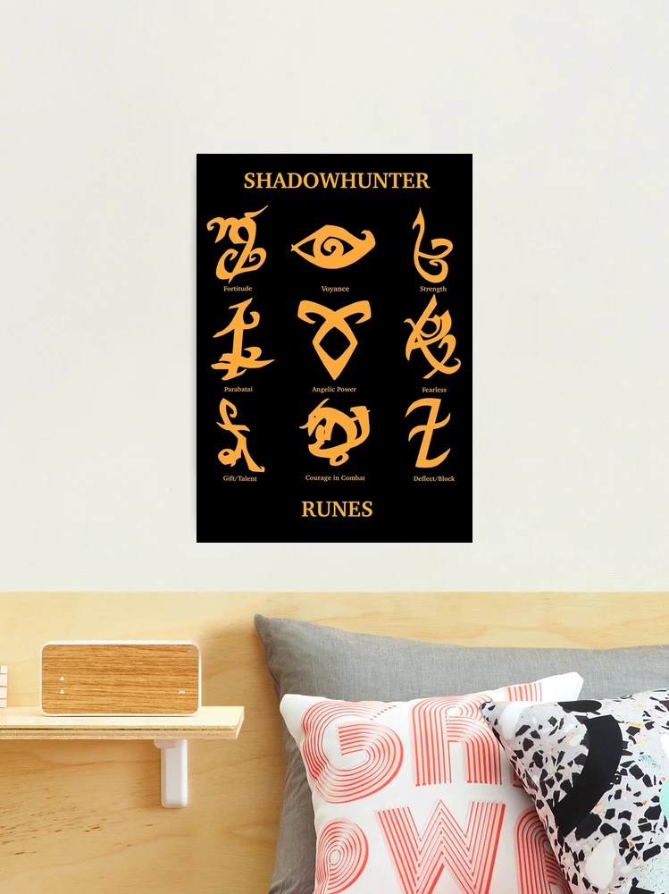 Shadowhunter Runes - The Mortal Instruments Photographic Print for Sale by  zoeelizabeth209