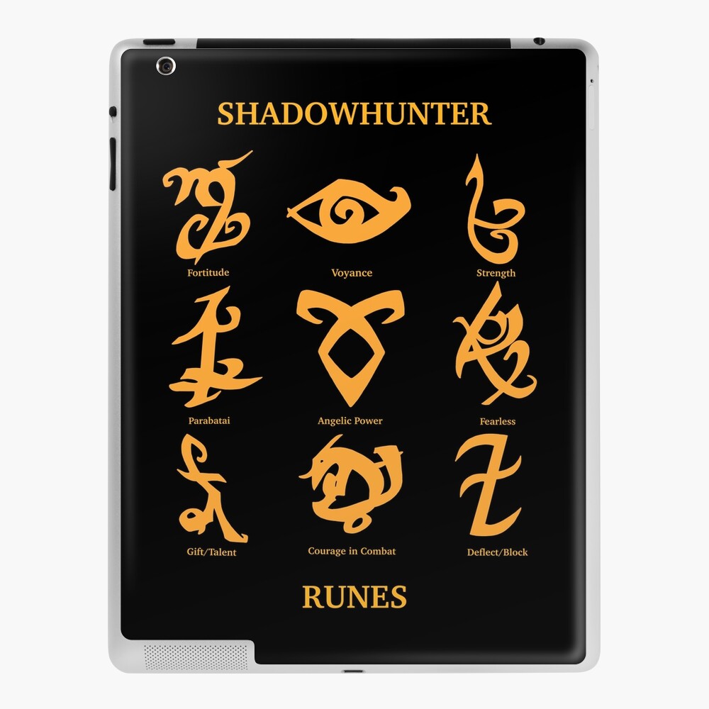 Shadowhunter Runes - The Mortal Instruments iPad Case & Skin for Sale by  zoeelizabeth209