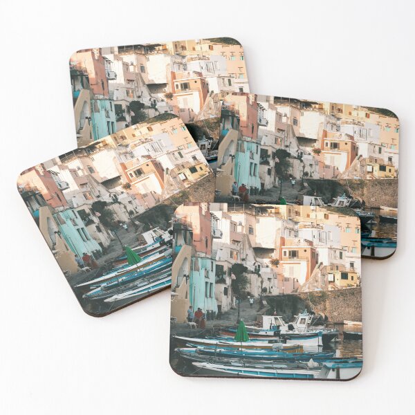 Item preview, Procida harbour around sunset, Italy designed and sold by michieldros.