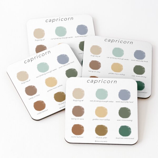 Item preview, Capricorn Color Chart designed and sold by createdbymolly.