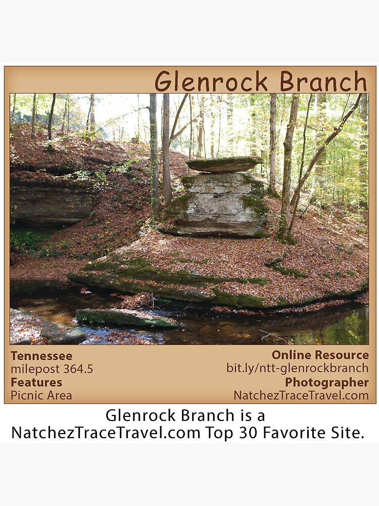 "Glenrock Branch on the Natchez Trace Parkway." Sticker for Sale by natcheztrace Redbubble