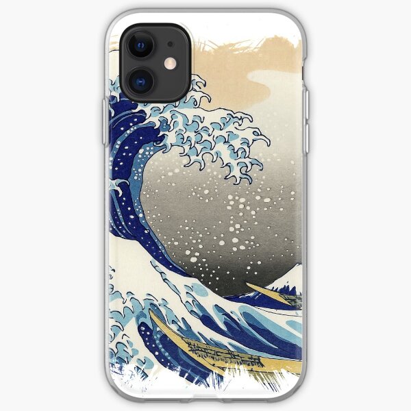 ✪ The Great Wave Off Kanagawa ✪ Retouched Fan Art Historic Japanese Masterpiece iPhone Soft Case