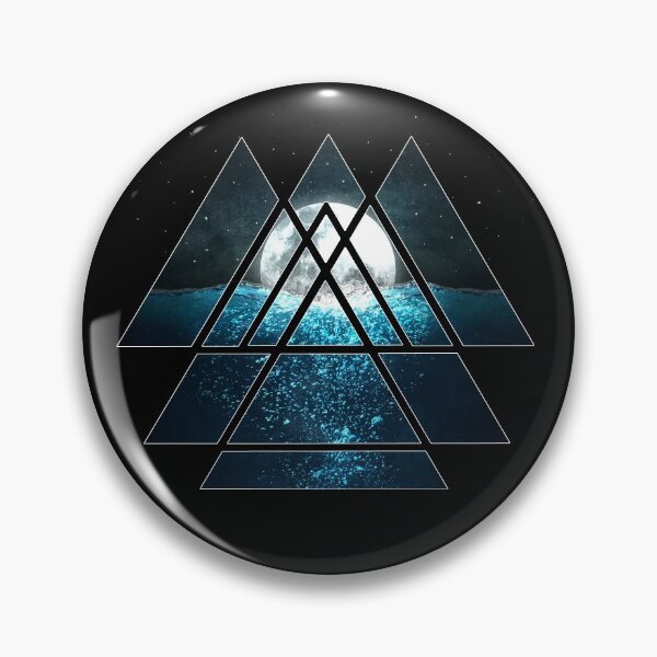 Item preview, Sacred Geometry Triangles - Oceanic Moon  designed and sold by maryedenoa.
