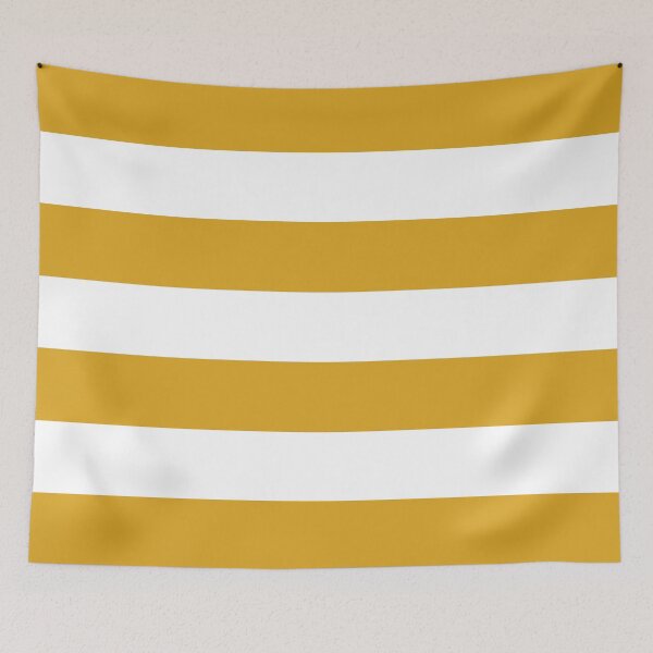 Item preview, White and deep yellow stripe pattern designed and sold by IoanaHraball.