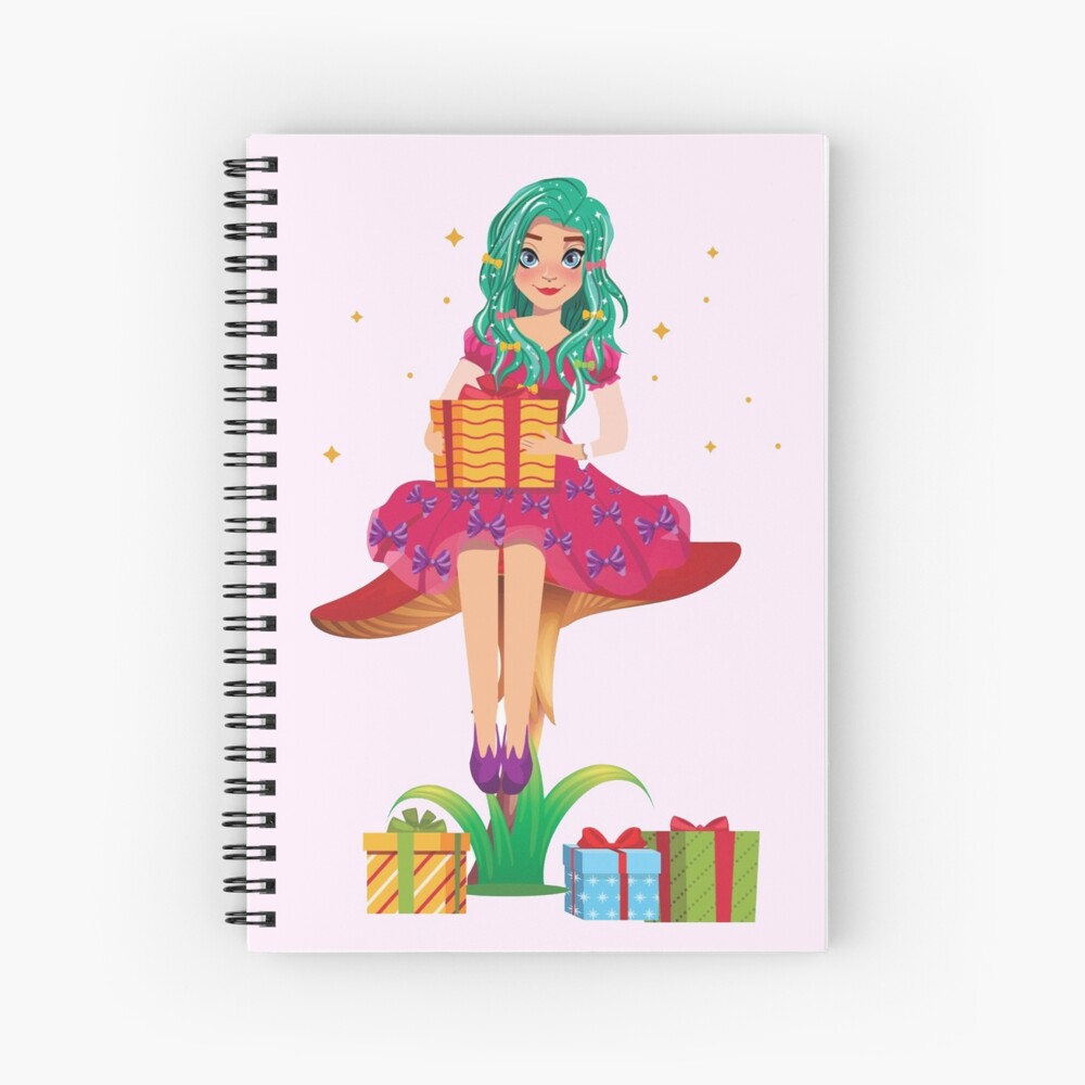 Ruby the Ribbon Fairy With Her Gifts™ Spiral Notebook