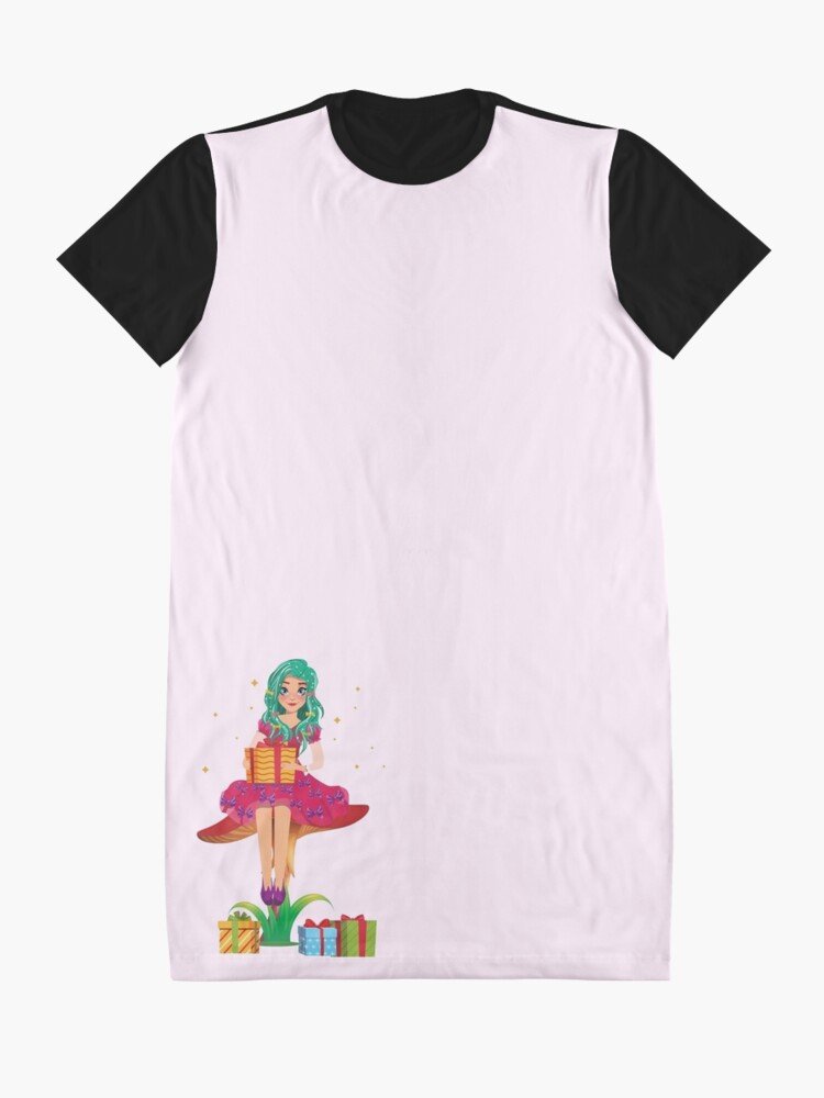 Alternate view of Ruby the Ribbon Fairy With Her Gifts™ Graphic T-Shirt Dress