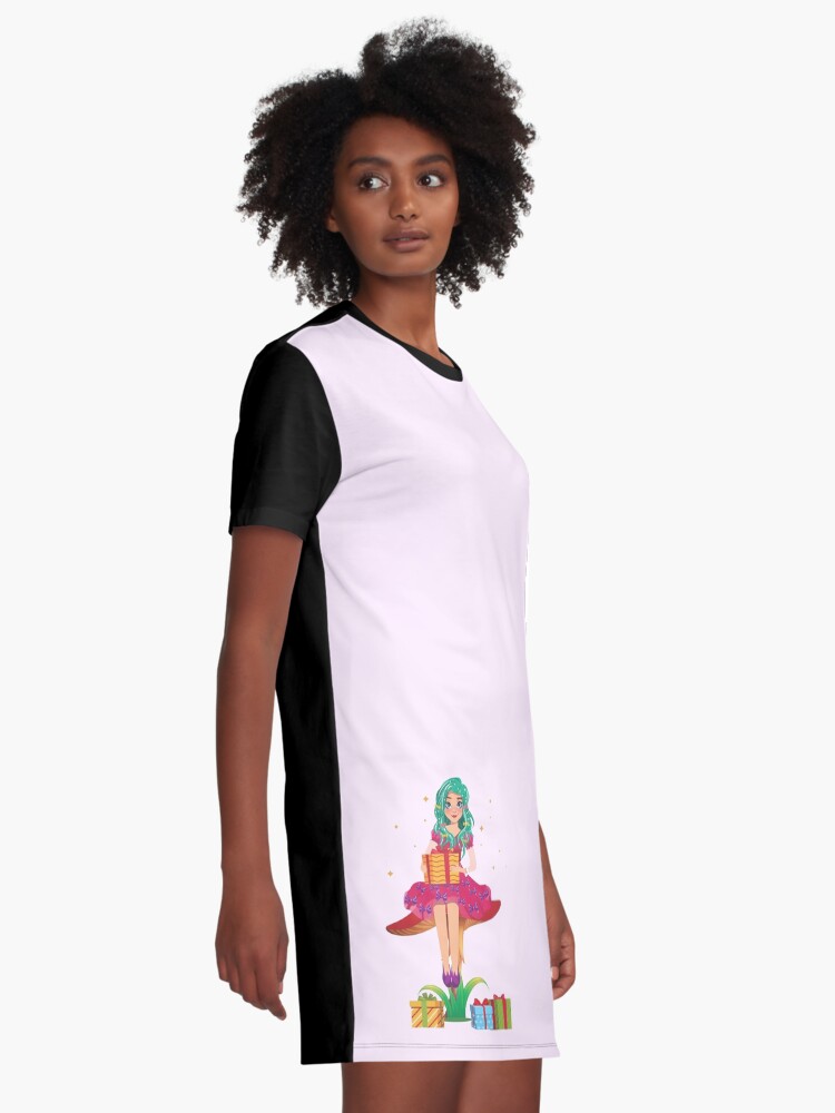 Alternate view of Ruby the Ribbon Fairy With Her Gifts™ Graphic T-Shirt Dress