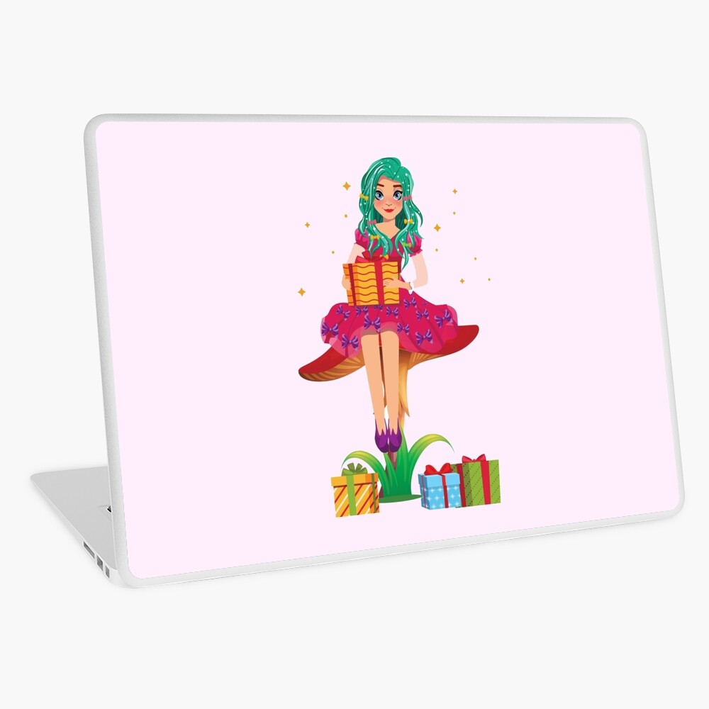 Ruby the Ribbon Fairy With Her Gifts™ Laptop Skin