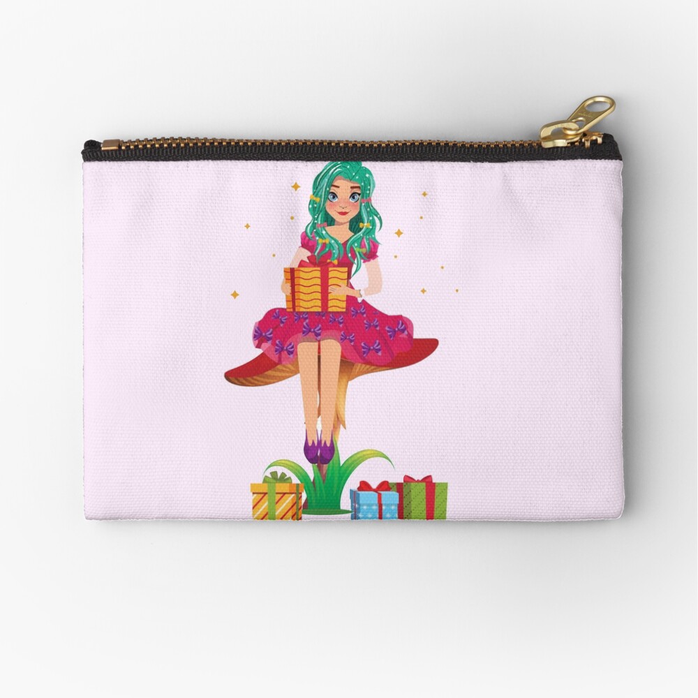 Ruby the Ribbon Fairy With Her Gifts™ Zipper Pouch