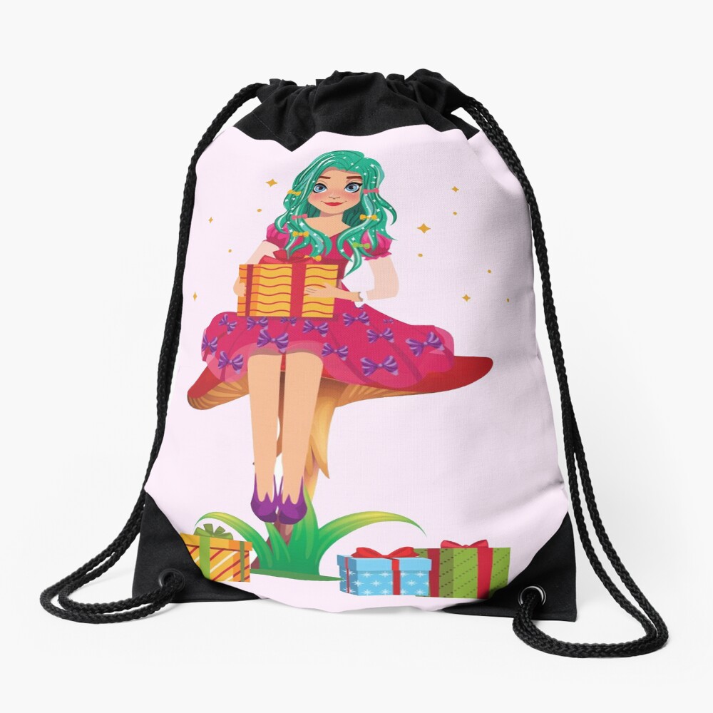 Ruby the Ribbon Fairy With Her Gifts™ Drawstring Bag