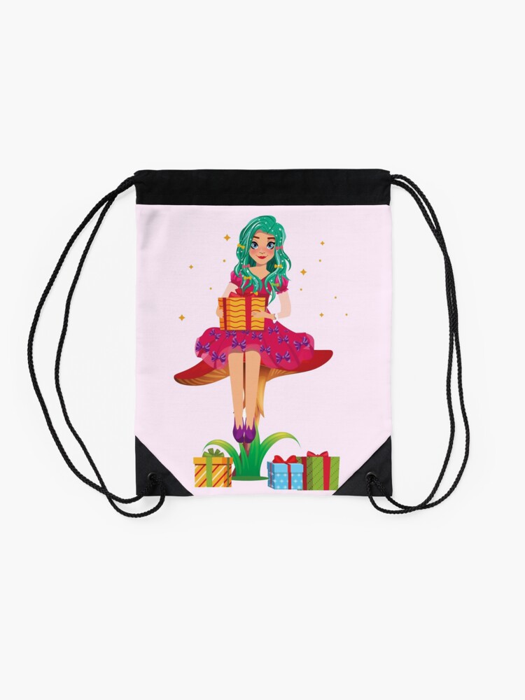 Alternate view of Ruby the Ribbon Fairy With Her Gifts™ Drawstring Bag