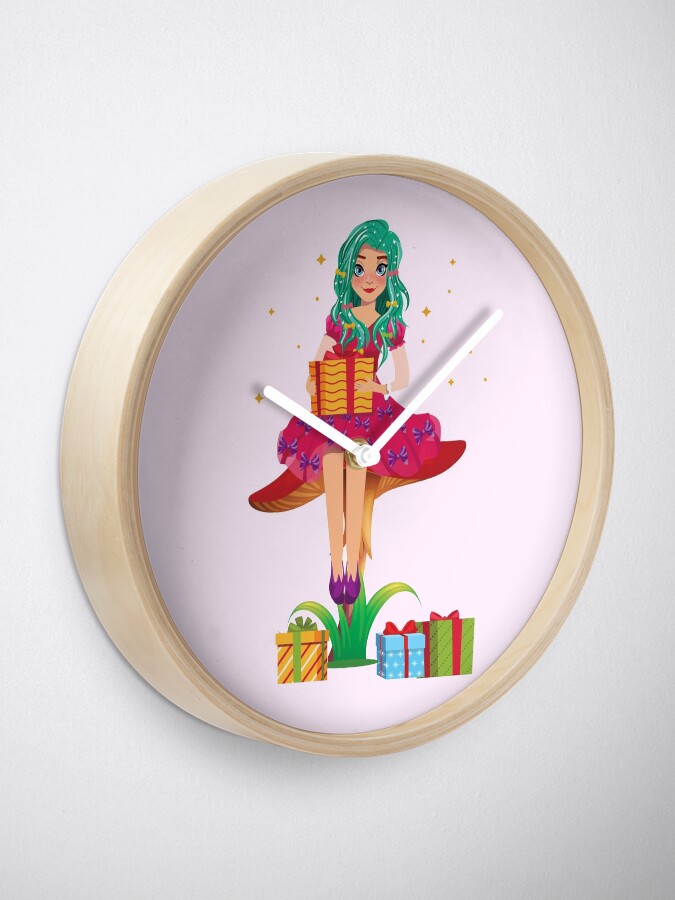 Alternate view of Ruby the Ribbon Fairy With Her Gifts™ Clock